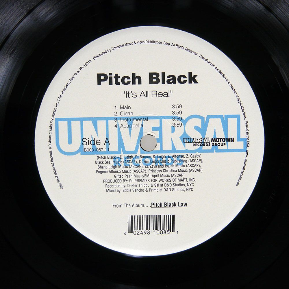 PITCHBLACK/ITS ALL REAL / SHAKE THAT/UNIVERSAL B000106711 12_画像2