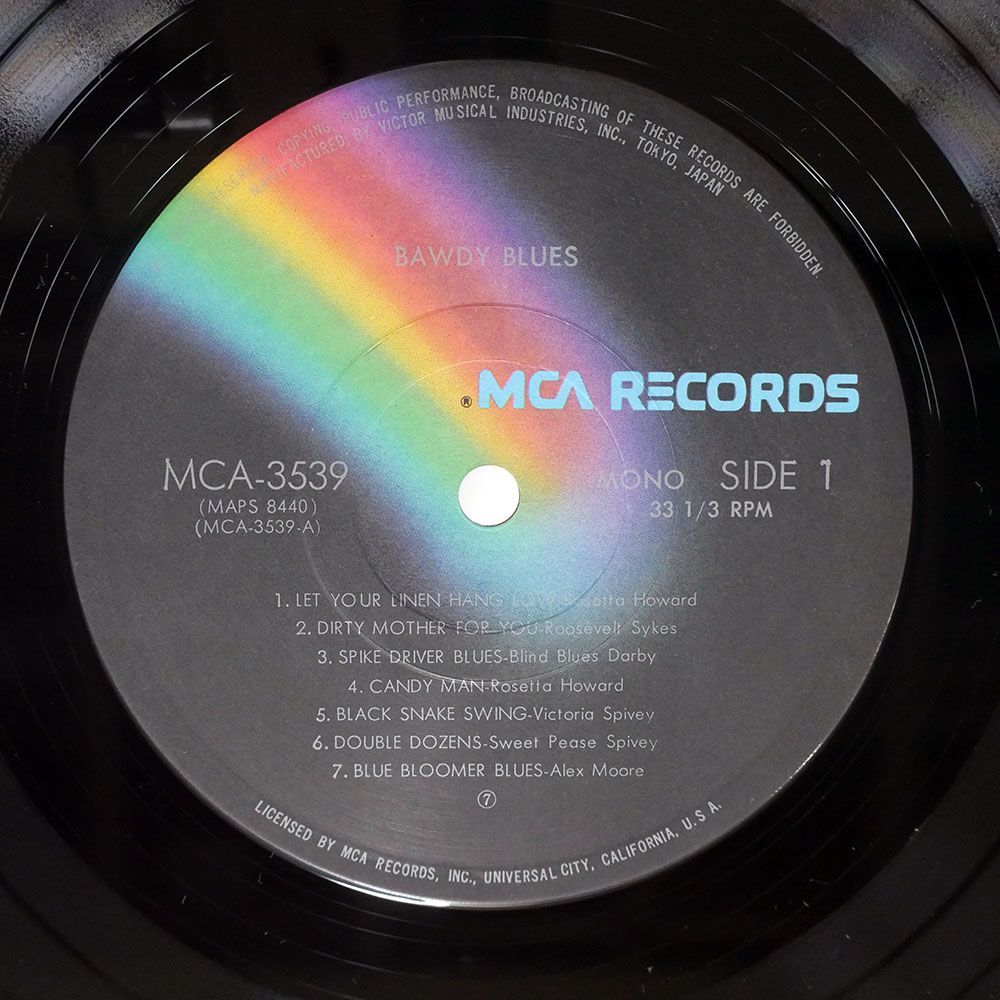 VA/BAWDY BLUES 1935-1940/MCA MCA3539 LP_画像2