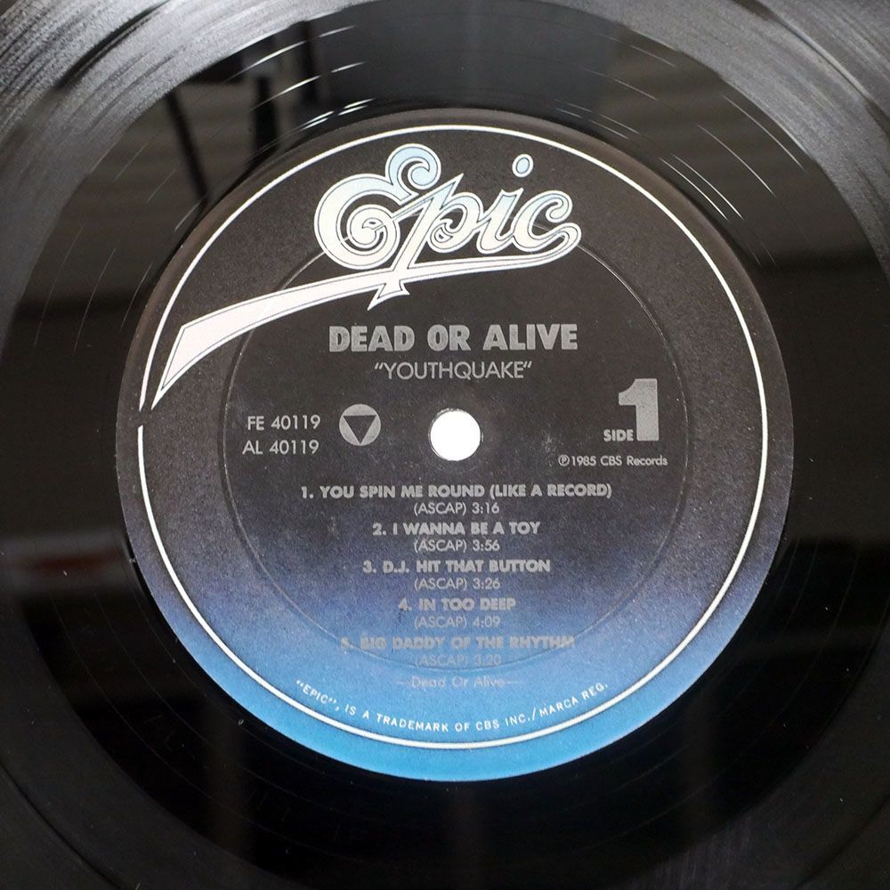 米 DEAD OR ALIVE/YOUTHQUAKE/EPIC FE40119 LP_画像2