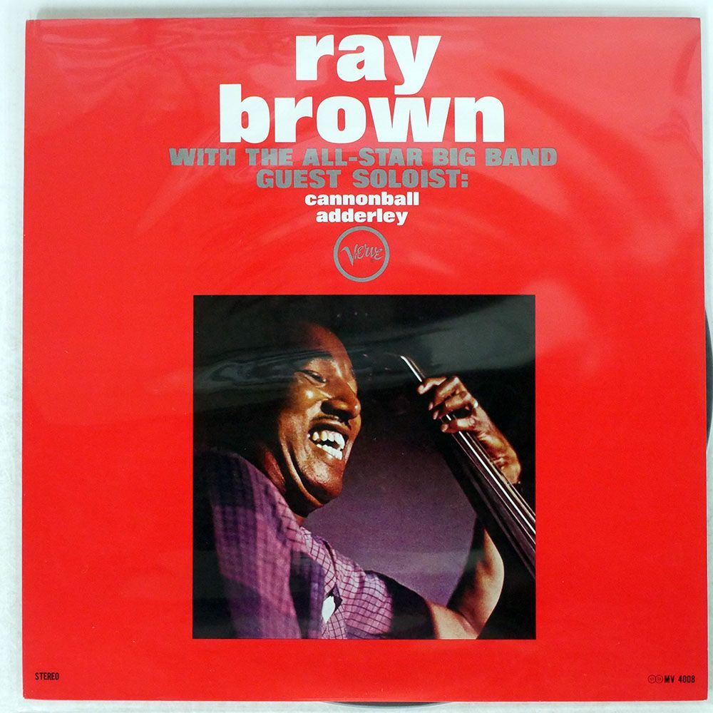 RAY BROWN ALL-STAR BIG BAND/GUEST SOLOIST: CANNONBALL ADDERLEY/VERVE MV4008 LP_画像1