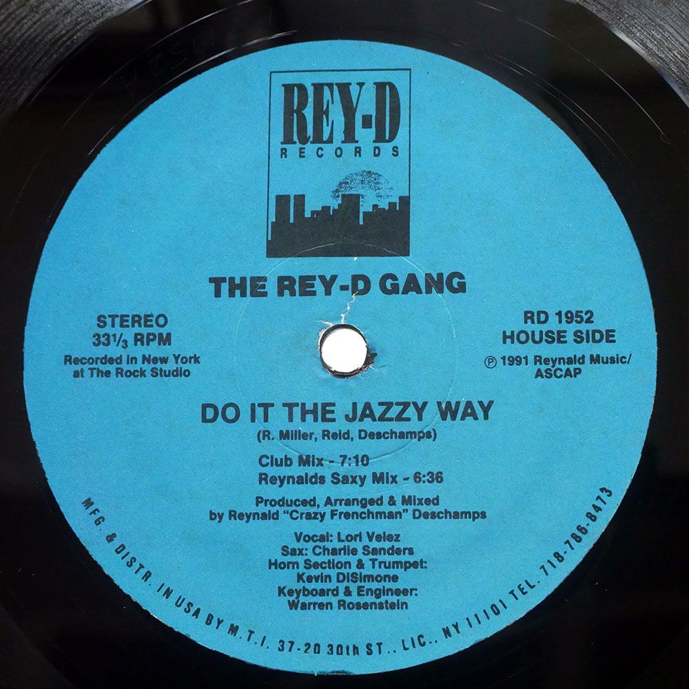 REY-D GANG/DO IT THE JAZZY WAY/REY-D RD 1952 12_画像1