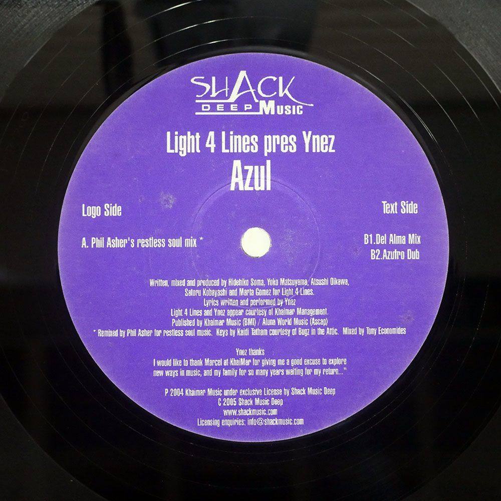 /AZUL/SHACK MUSIC DEEP RECORDINGS SMD003 12_画像1