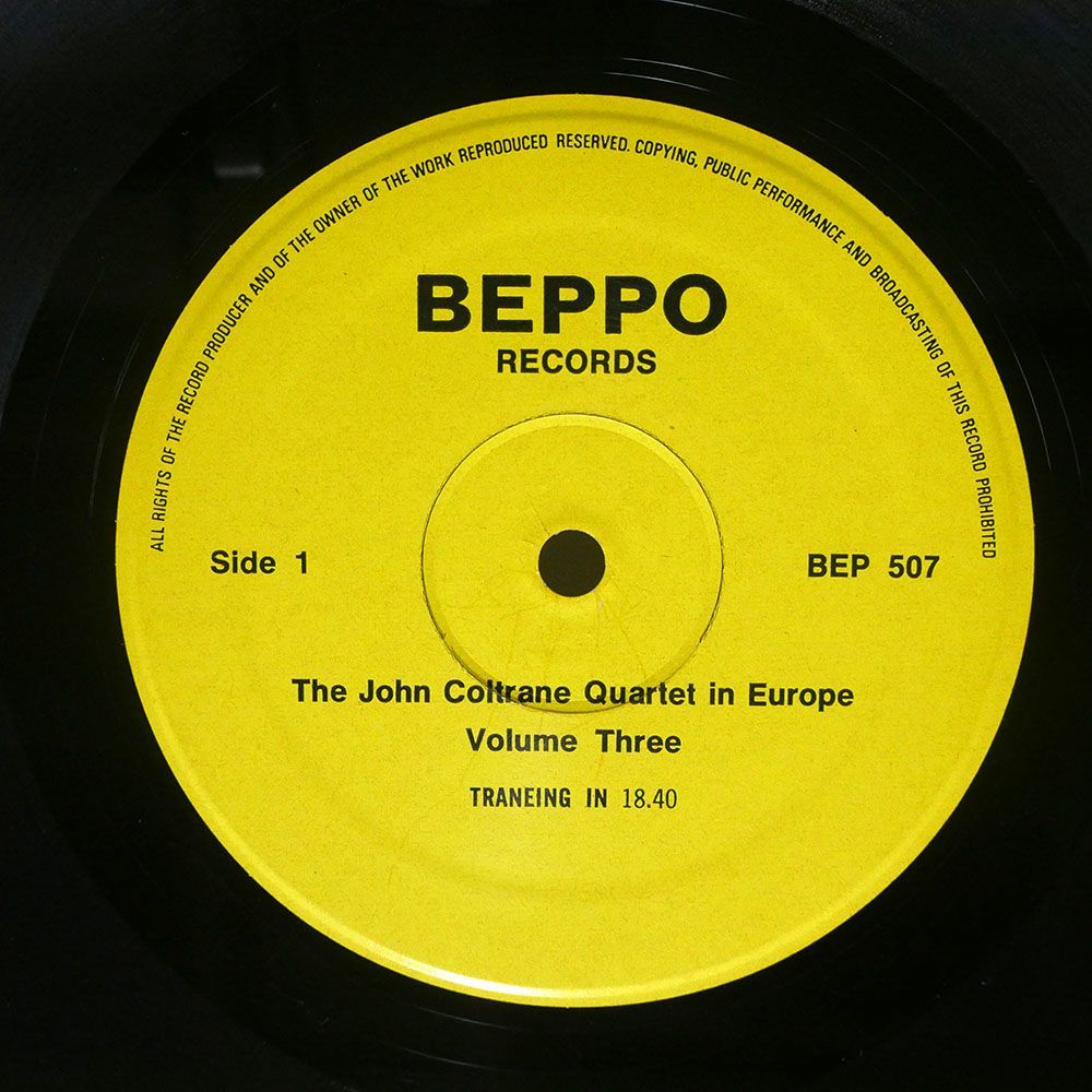 英 JOHN COLTRANE/LIVE IN EUROPE VOLUME 3/BEPPO BEP507 LP_画像2