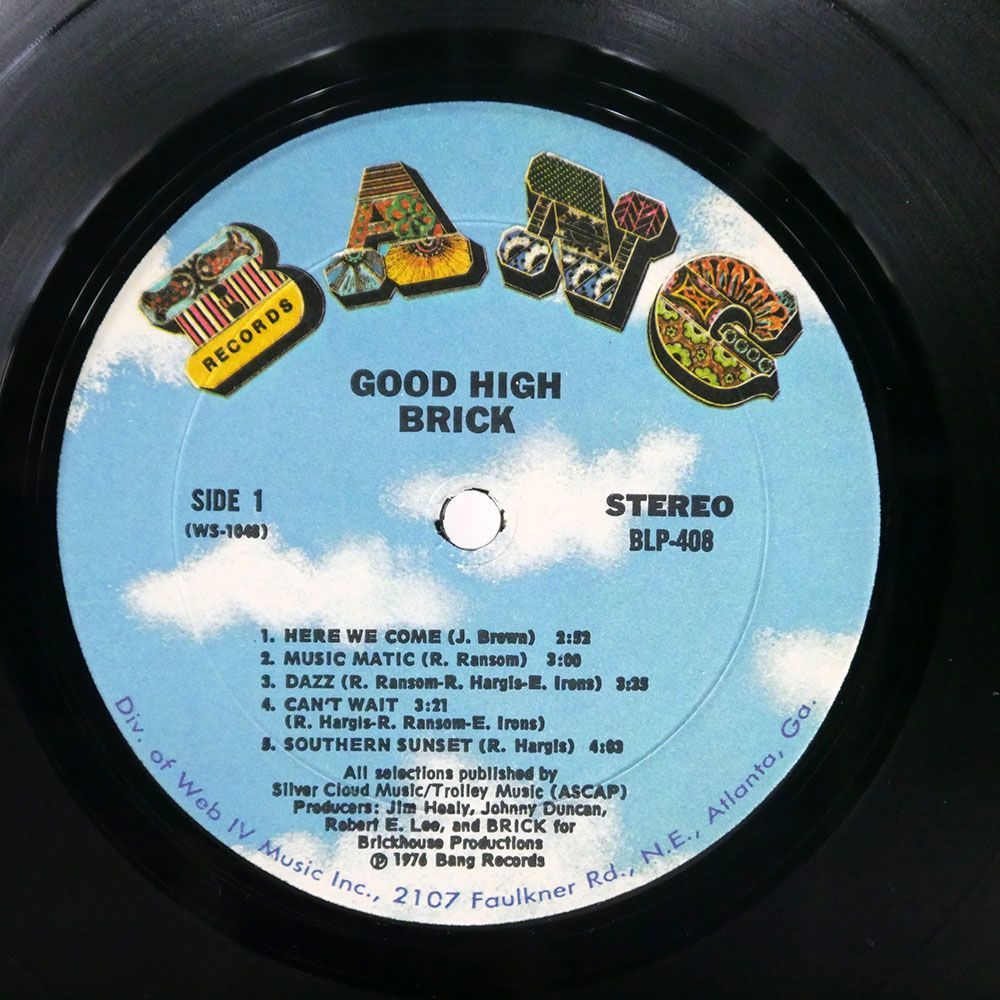 米 BRICK/GOOD HIGH/BANG BLP408 LP_画像2