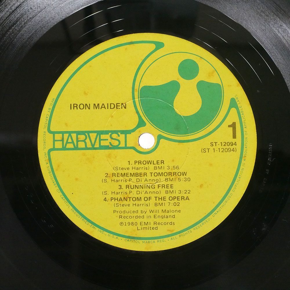 米 IRON MAIDEN/SAME/HARVEST ST12094 LP_画像2