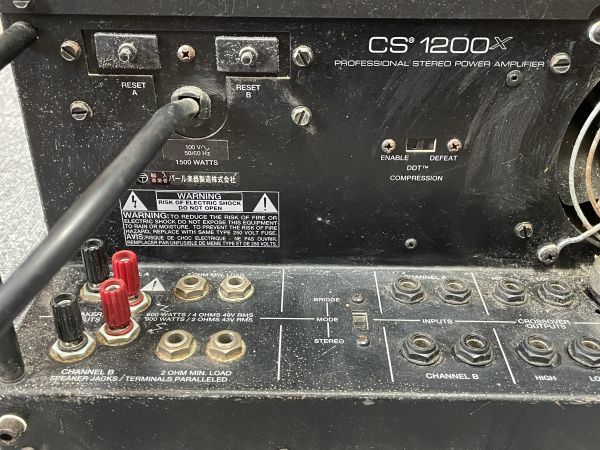 Peavey CS1200X パワーアンプ 1200w 通電OK 現状品 item details Peavey CS1200X パワーアンプ 1200w 通電OK 現状品 item details
