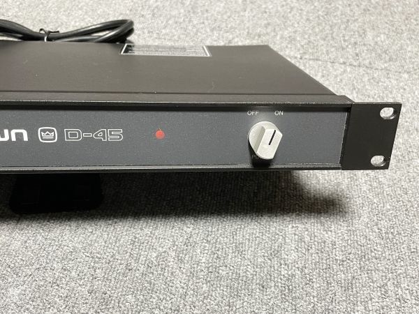 Crown D-45 非メッキマリンコプラグ 中古動作品 Pro cable 120V仕様 パワーアンプ SN_8001401024_画像3