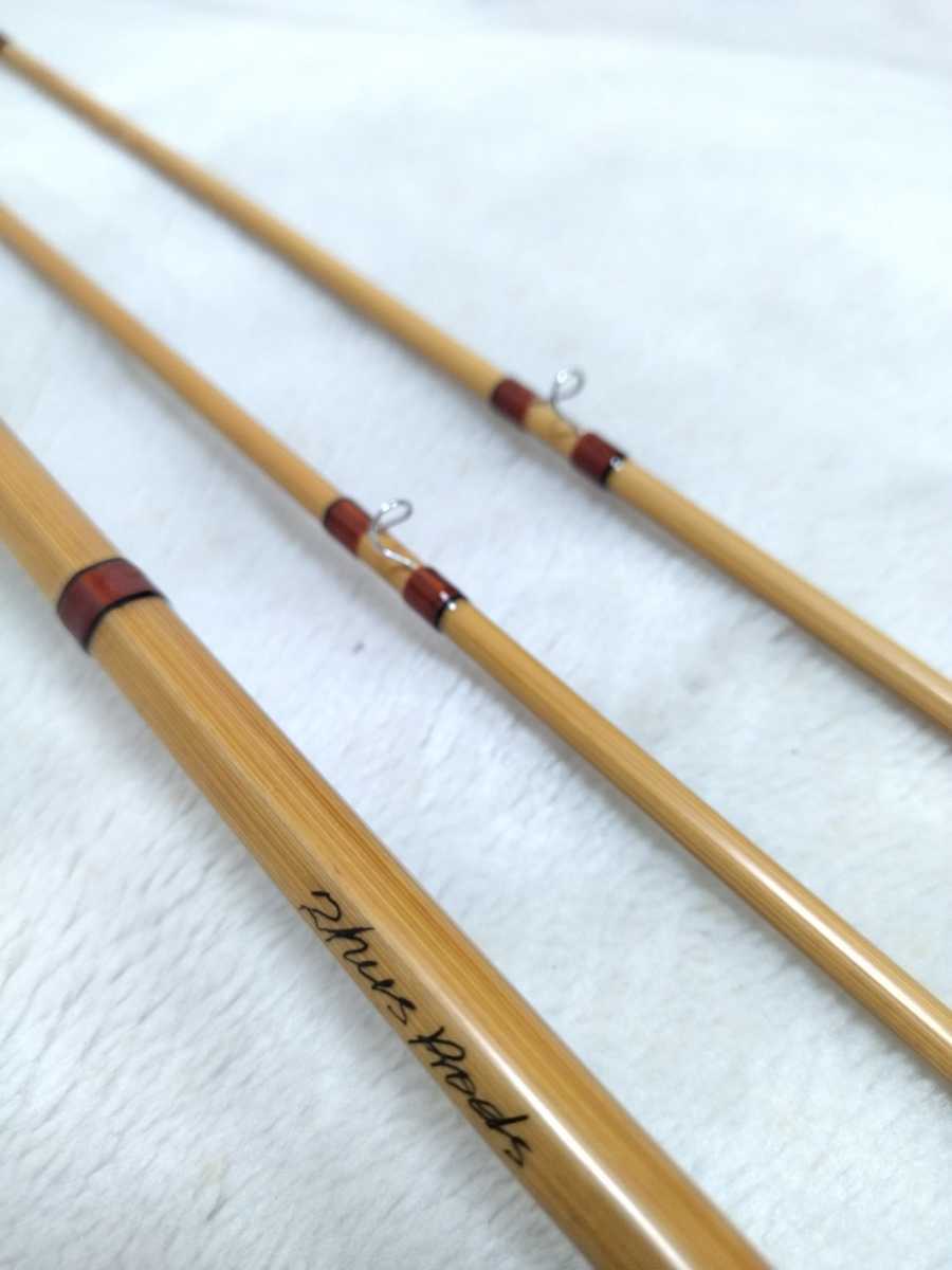 ★美品 Zhus rods Company バンブーロッド 8'0″ #6 2ティップ トンキンケーンの本場 福建省の工房 フライロッド チューズロッド★の画像2