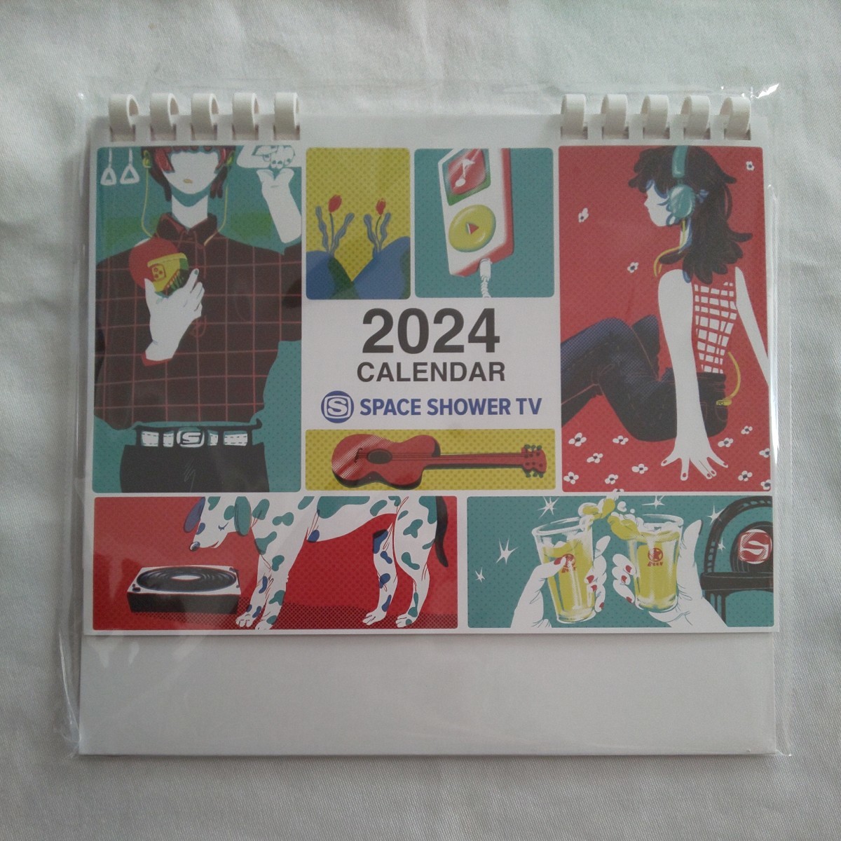 【非売品】SPACE SHOWER TVスペースシャワー卓上カレンダー2024calendar音楽ミュージックテレビラジオマスコミ_画像1