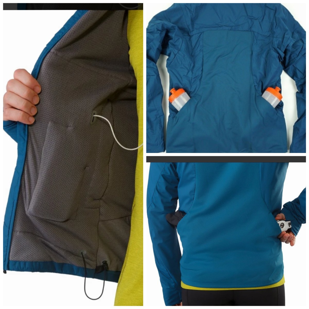 ARC'TERYX Argus Jacket アークテリクス アーガス ジャケット S ブルー 青 インサレーション サムホール ランニング サイクリング 自転車_画像10