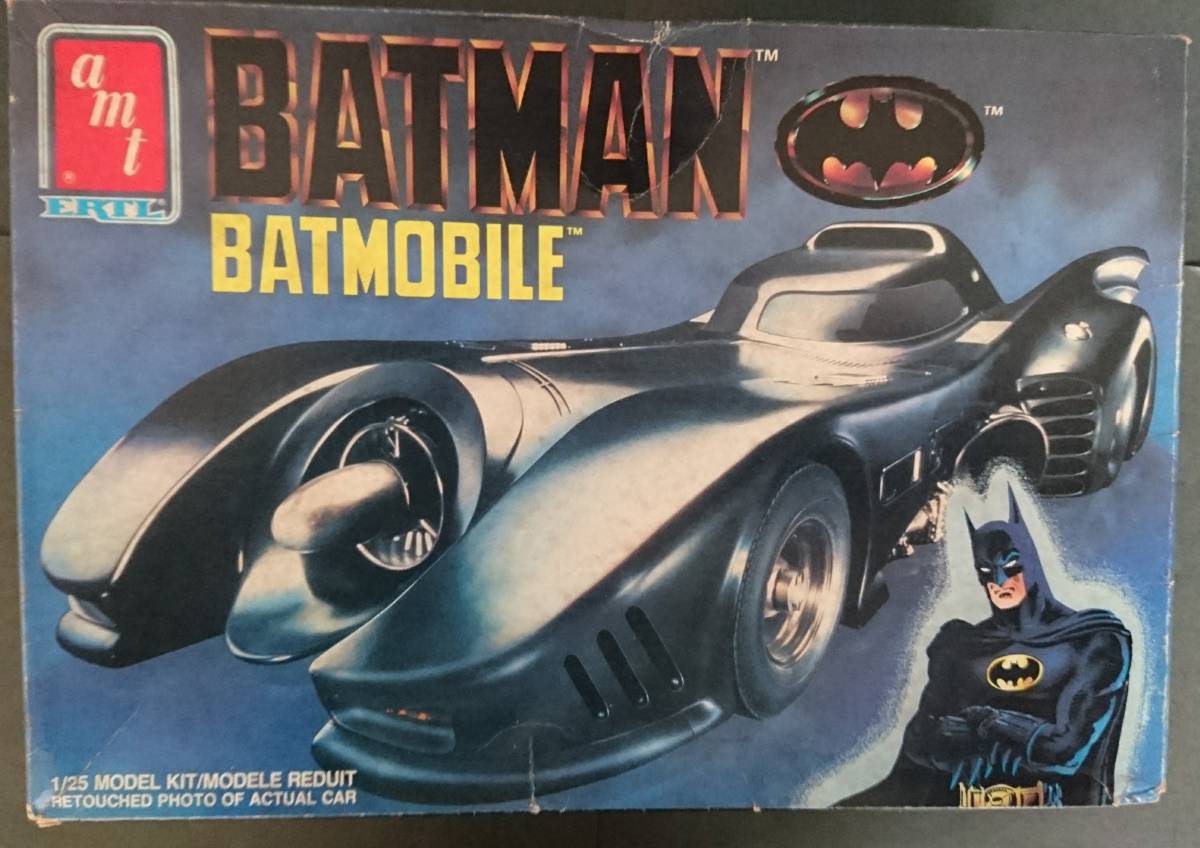 プラモデル　車　バットマン「バットモービル」amt　1/25　中古品_画像1