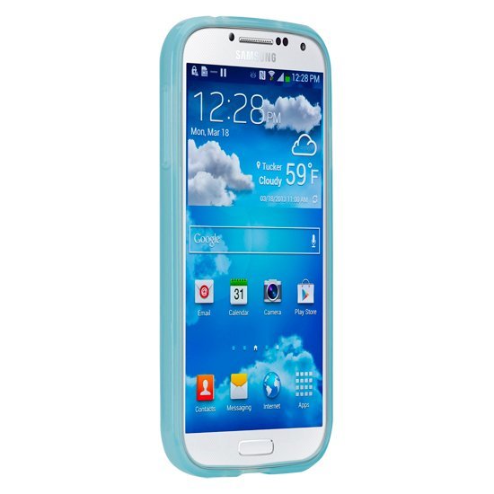 即決・送料込)【シンプルなソフトケース】Olo Galaxy S4 SC-04E Glacier Case Blue_画像4