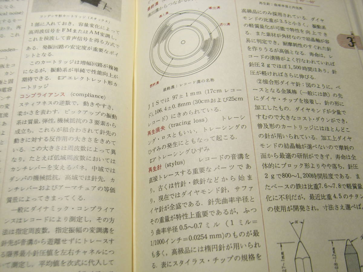 最新オーディオ事典　増補改訂版　ラジオ技術社　パイオニア編集委員会編　昭和57年9版2刷発行　全453ページ　_画像6