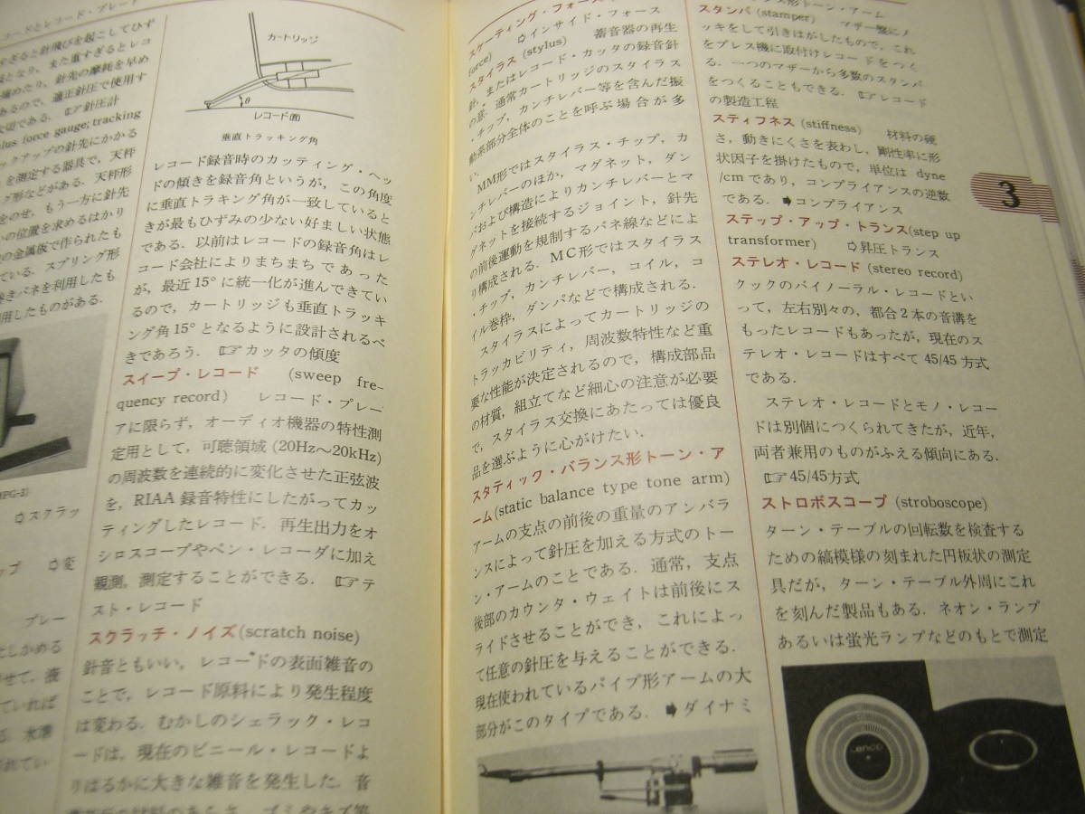 最新オーディオ事典　増補改訂版　ラジオ技術社　パイオニア編集委員会編　昭和57年9版2刷発行　全453ページ　_画像7