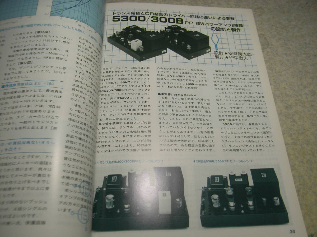 無線と実験　1983年8月号　トーンアーム研究/SAECサエクWE-317/WE-308SX/WE-308New/デンオンDA-401/DA-308等　WE300B/WE350B各アンプの製作_画像8
