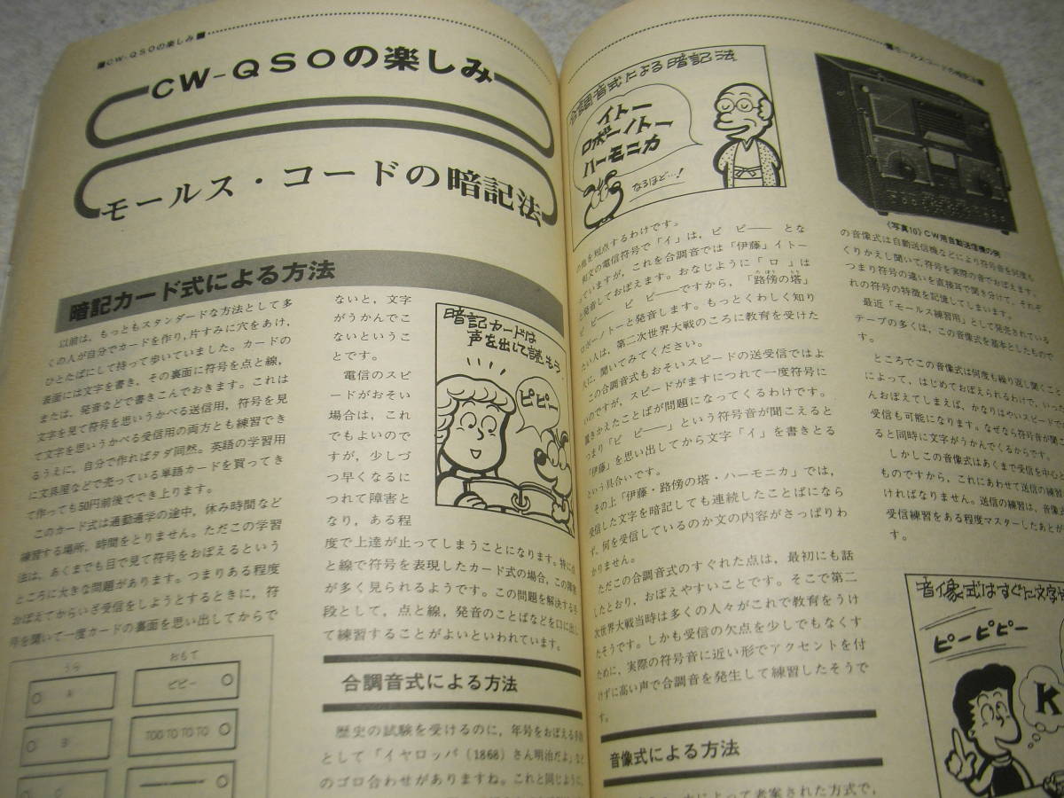 ラジオの製作別冊 昭和58年 新アマチュア無線受験マニュアル CW-QSOの楽しみ/モールスコードの暗記法/ハム工作入門/美しいQSLカードの画像3