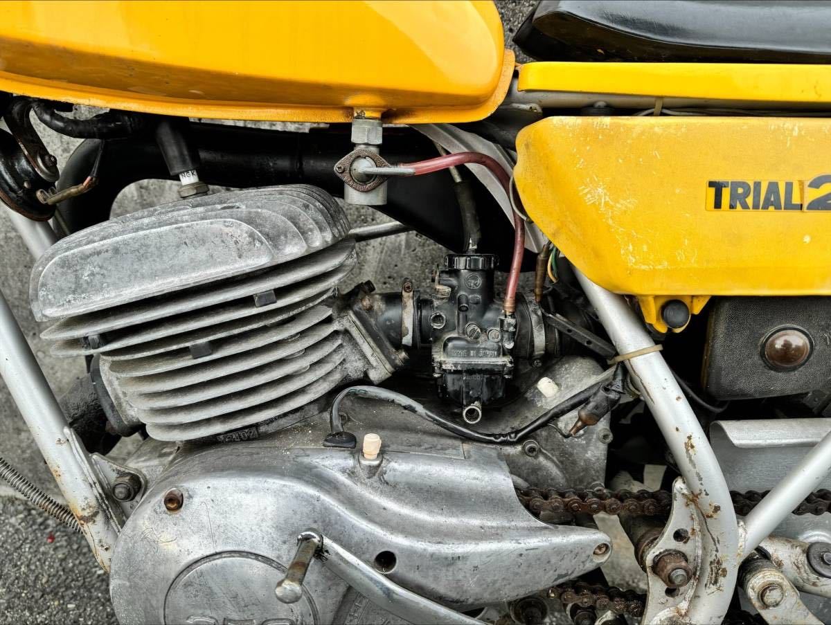 中古車 実働 現車販売 ビンテージバイク YAMAHA ヤマハ TRIAL250 トライアル250 オフロードバイク YELLOW_画像5