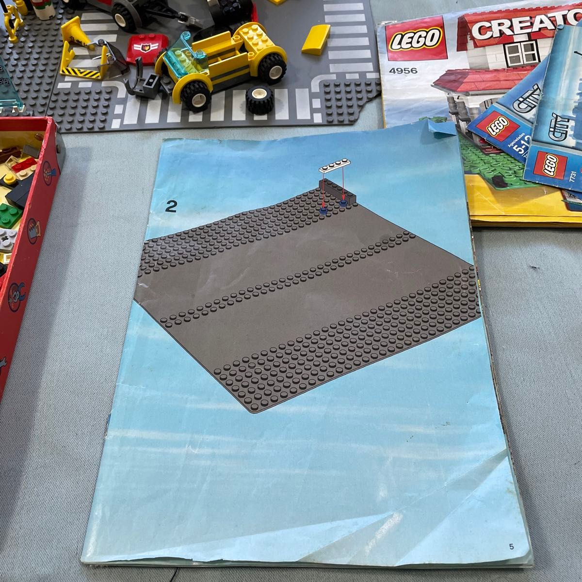 LEGO レゴクリエーター　赤い屋根のお家   ガススタ　車等　まとめ売り