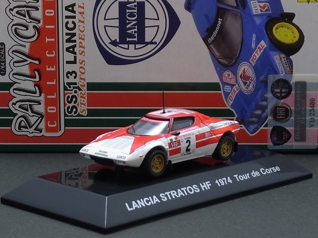 ★★日曜夜★ルース★LANCIA STRATOS HF★1974 TOUR DE CORSE★SANDRO MUNARI★RALLY CAR COLLECTION★CM'S★1/64_画像3