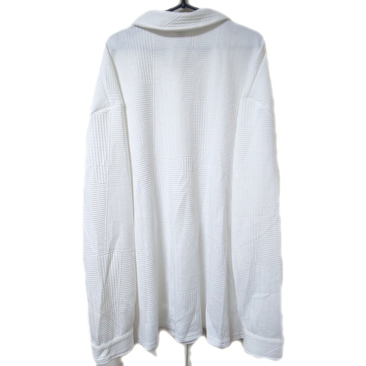 新品 5XL ジャケット シャツ 長袖 6L 白 ホワイト 大きいサイズ 未使用 トップス ビッグサイズ SHEIN_画像4