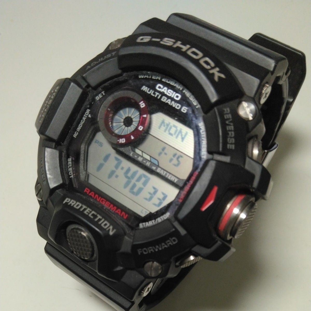 CASIO カシオ G-SHOCK マスターオブG レンジマン タフソーラー 電波腕時計 GW-9400J-1JF マルチバンド6