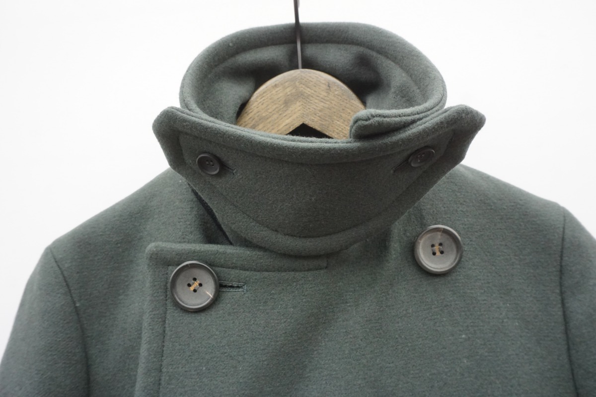 美品 THE RERACSザ リラクス PEA COAT ウールメルトン Pコート ピーコート 16FW-RECT-103L サイズ36 灰系1226N▲