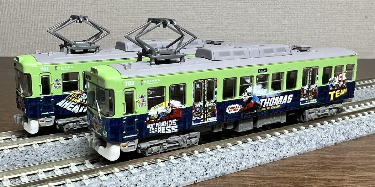 TOMYTEC 鉄道コレクション 京阪電車大津線700形 きかんしゃトーマス号2015 2両セットの画像3