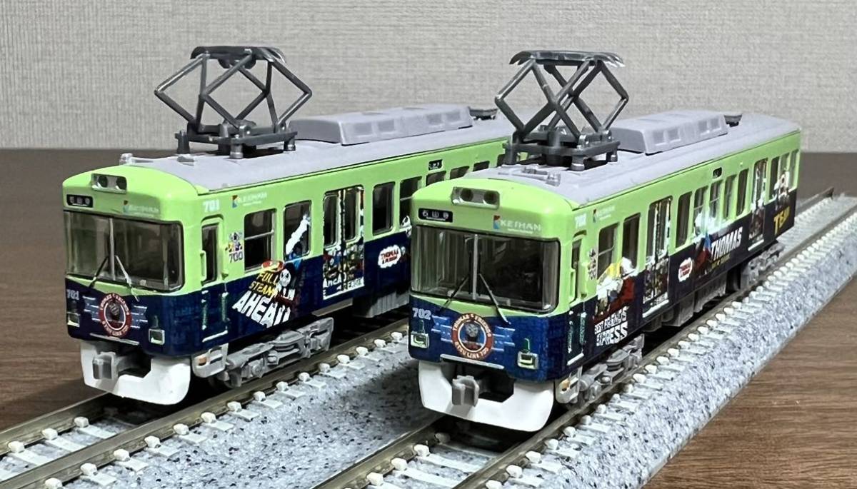 TOMYTEC 鉄道コレクション 京阪電車大津線700形 きかんしゃトーマス号2015 2両セットの画像1