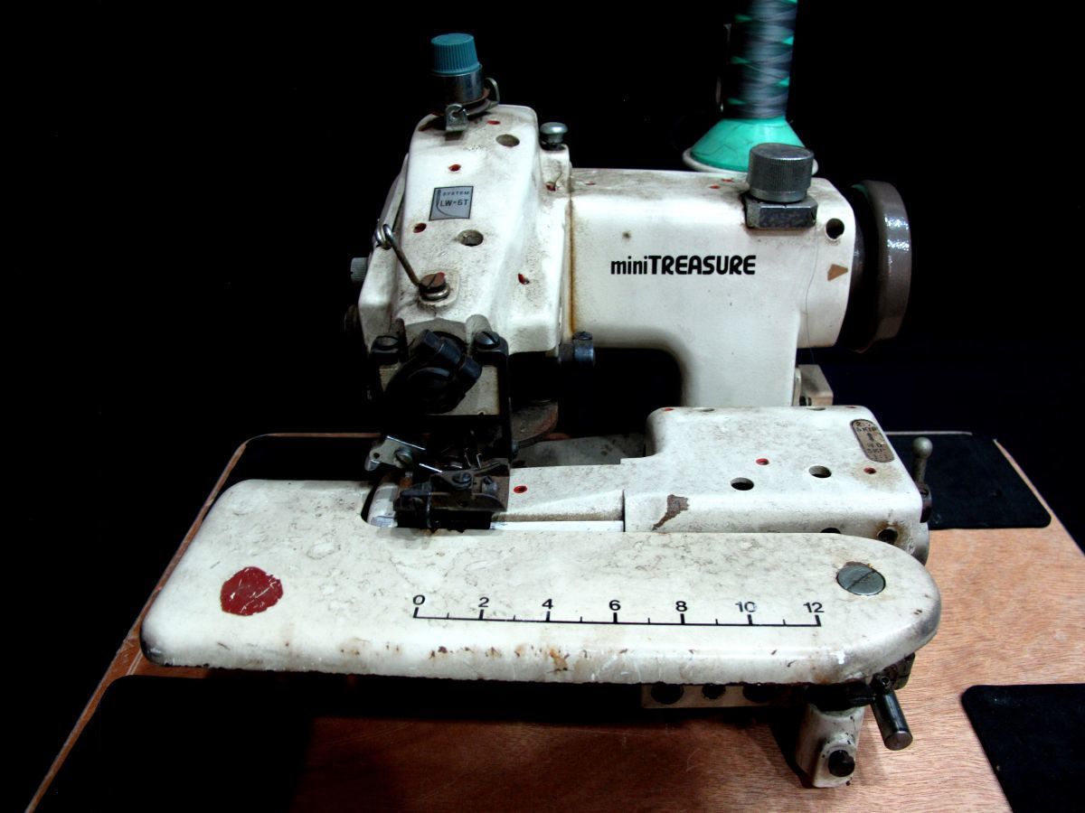 1000円スタート ミシン miniTREASURE BS-77 ミニトレジャー 工業用 すくい縫いミシン ハンドクラフト 手工芸 通電確認済 1 ミシン⑯①206_画像2