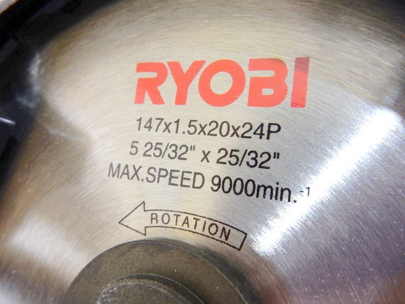 1000円スタート 電動工具 電動丸ノコ RYOBI リョービ MW-145 ブレーキ付 電ノコ 通電動作確認済 箱付 切断機 家庭用 12 Q9024_画像9