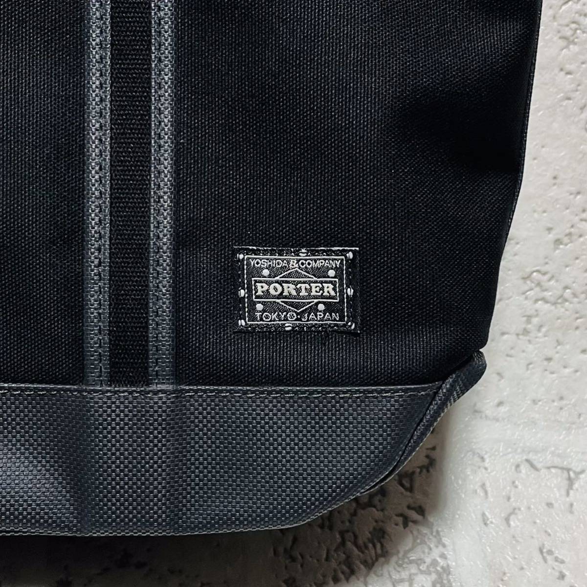 良品 PORTER ポーター ポーターガール トートバッグ Mサイズ ボーイフレンドトート メンズ レディース 吉田カバン ブラック 8648