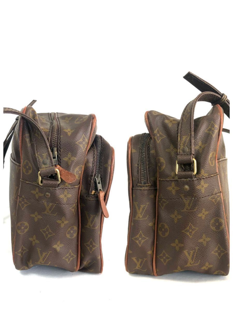 ■美品■LOUIS VUITTON ルイヴィトン　モノグラム　旧ナイル　ショルダーバッグ PVC×レザー　豚革　ECLAIL社ファスナー　フランス製