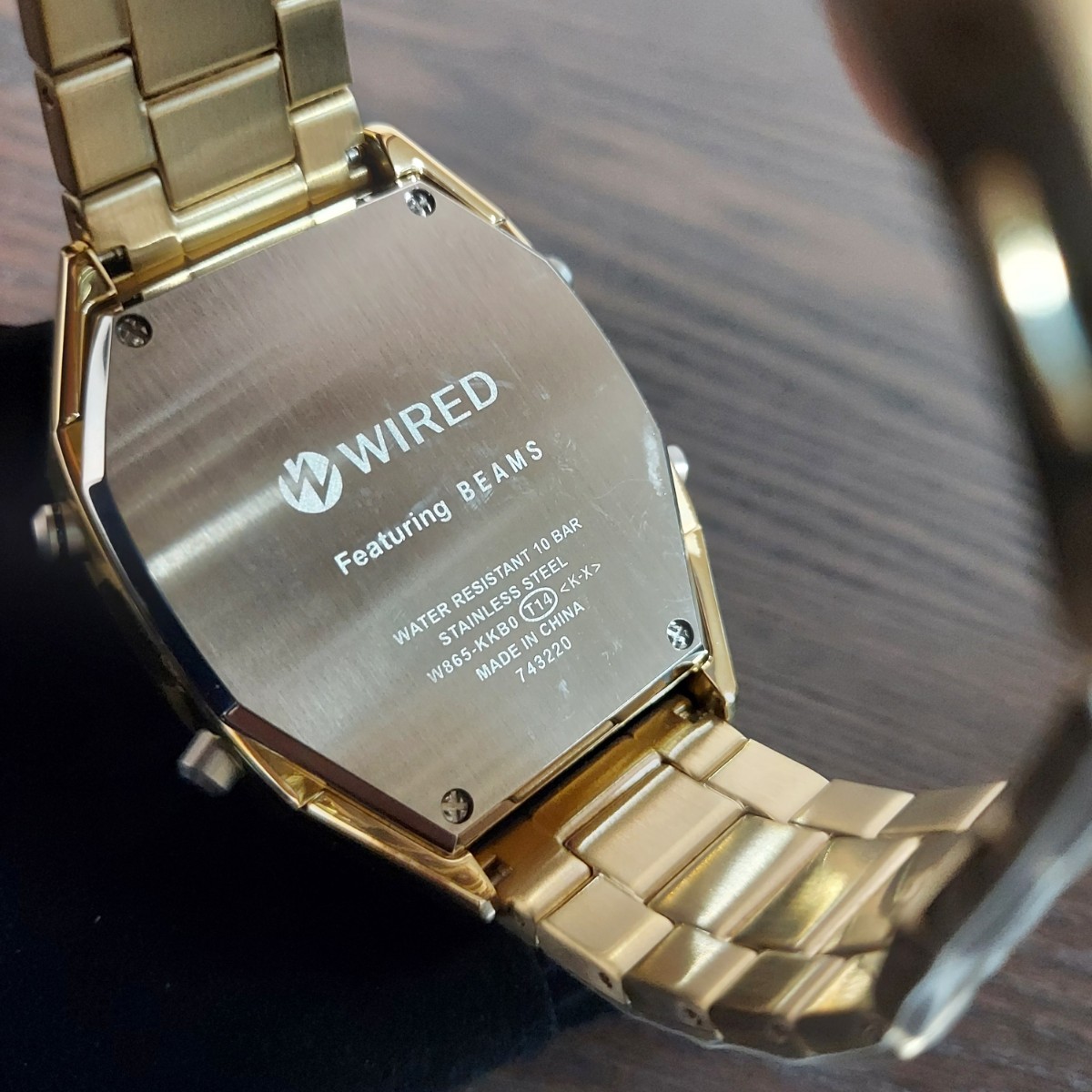 未使用 セイコー SEIKO ワイアード WIRED ビームス BEAMS 腕時計 w865-kkb0 ゴールド_画像5