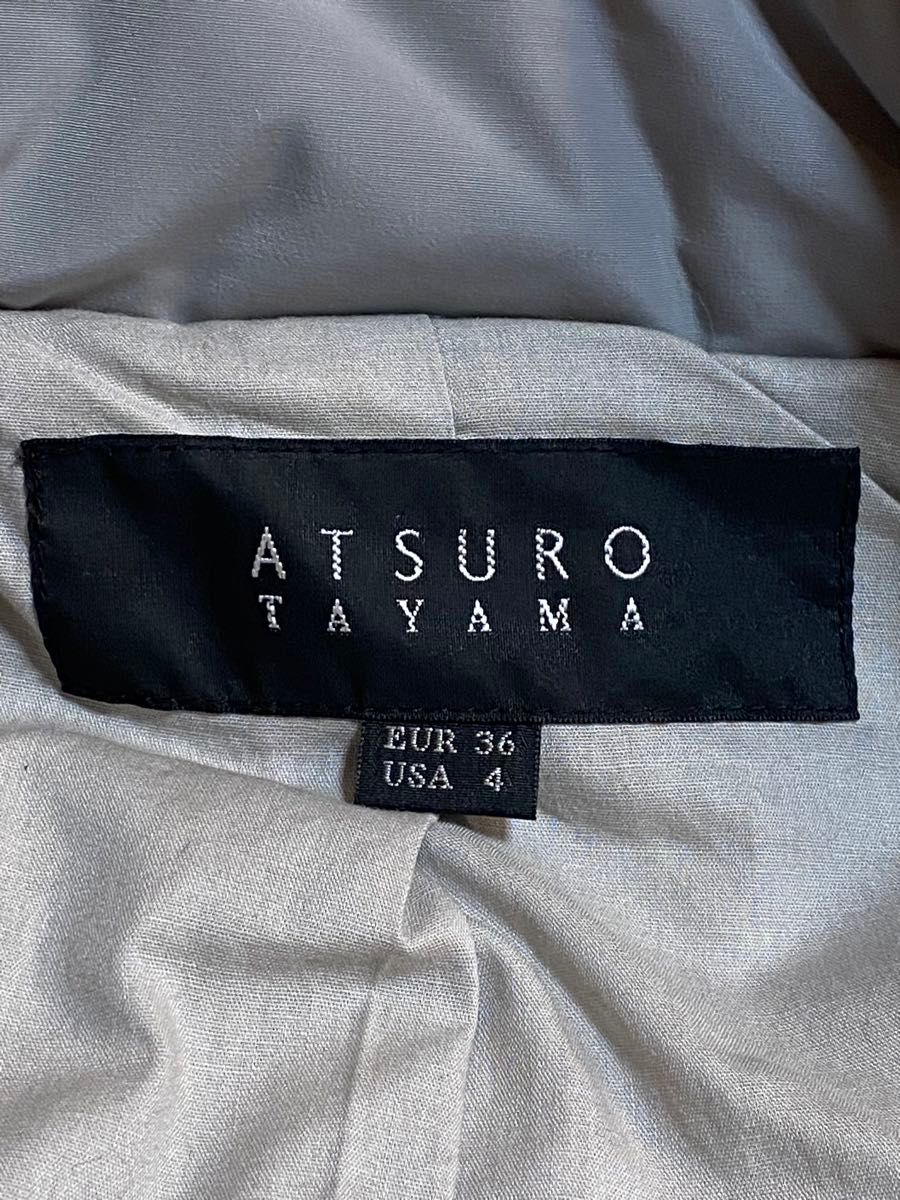 ATSURO TAYAMAアツロウタヤマ フェイクムートン 中綿　デザイン コート