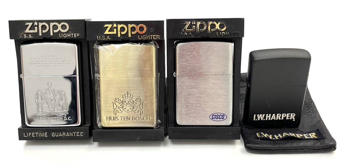 A#4529 ZIPPO ジッポー オイルライター 未使用品9品 使用品1品 収納ケース付き 11品 おまとめ_画像3