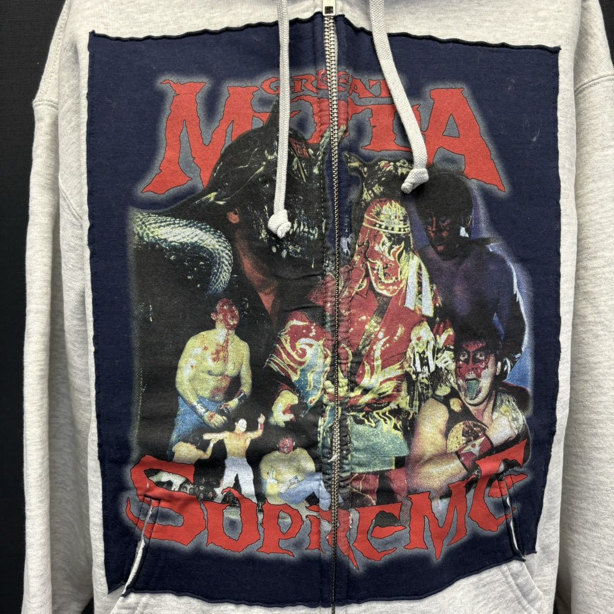 Supreme Muta Zip Up Hoodie Sweatshirt シュプリーム ムタ ジップアップ フーディー スウェットシャツ size M 新品 ブラック_画像3