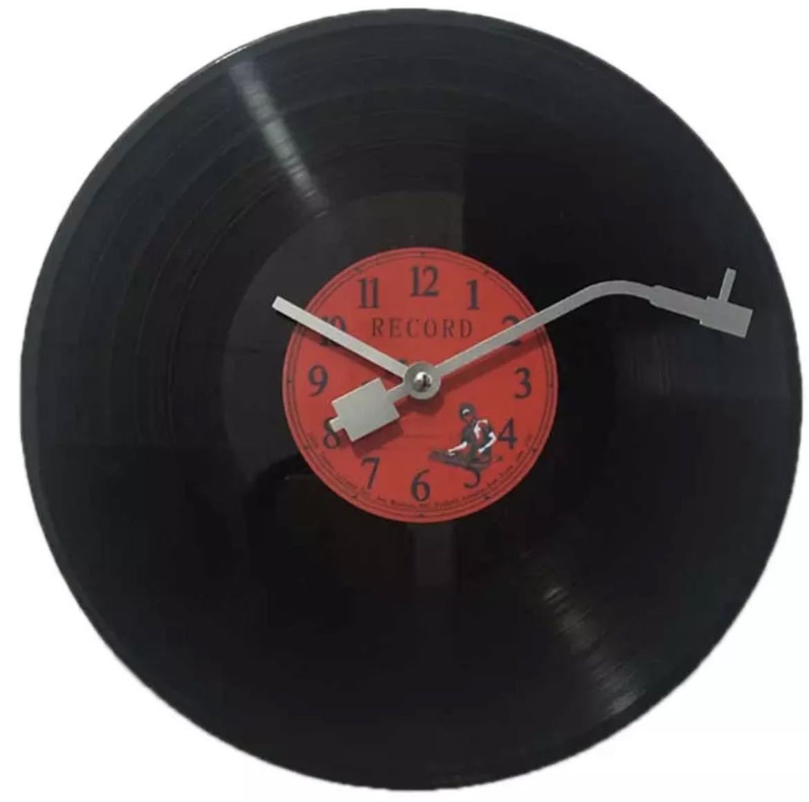  retro manner wall wall clock record manner clock no start rujik equipment ornament Cafe 30x30cm Black