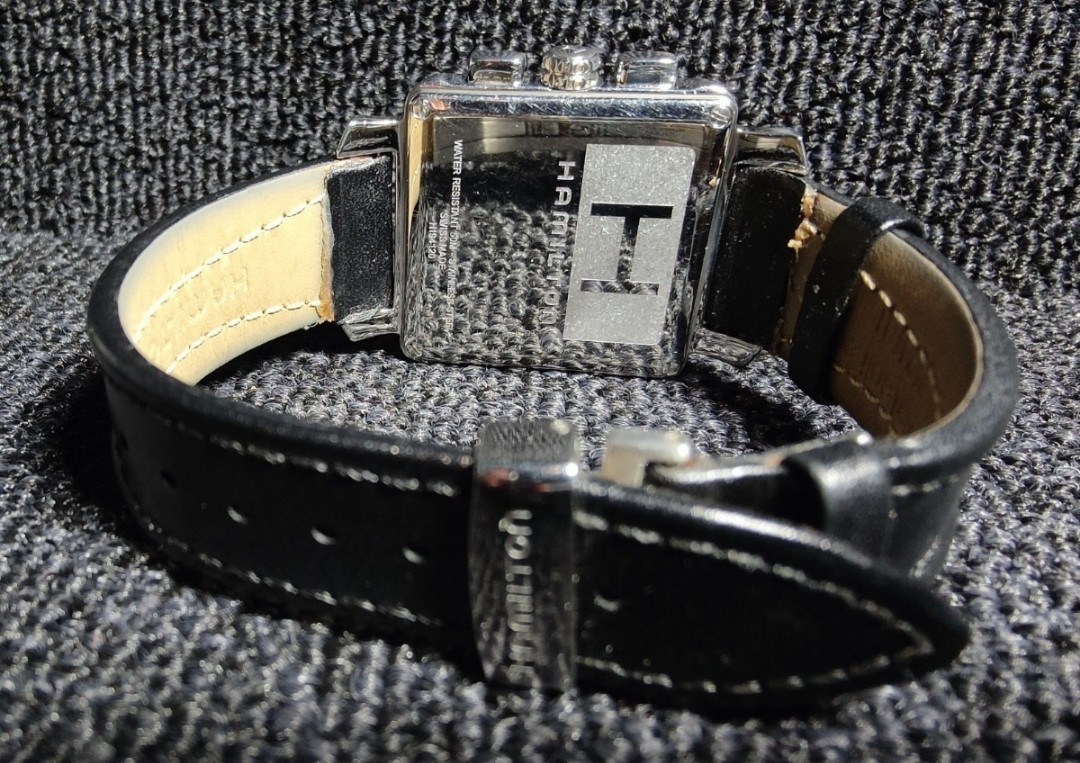 送料無料 Hamilton LLOYD Quartz ハミルトン ロイド クオーツ クロノグラフ 腕時計 カーキ khaki Jazz master ジャズマスター 40000_画像6