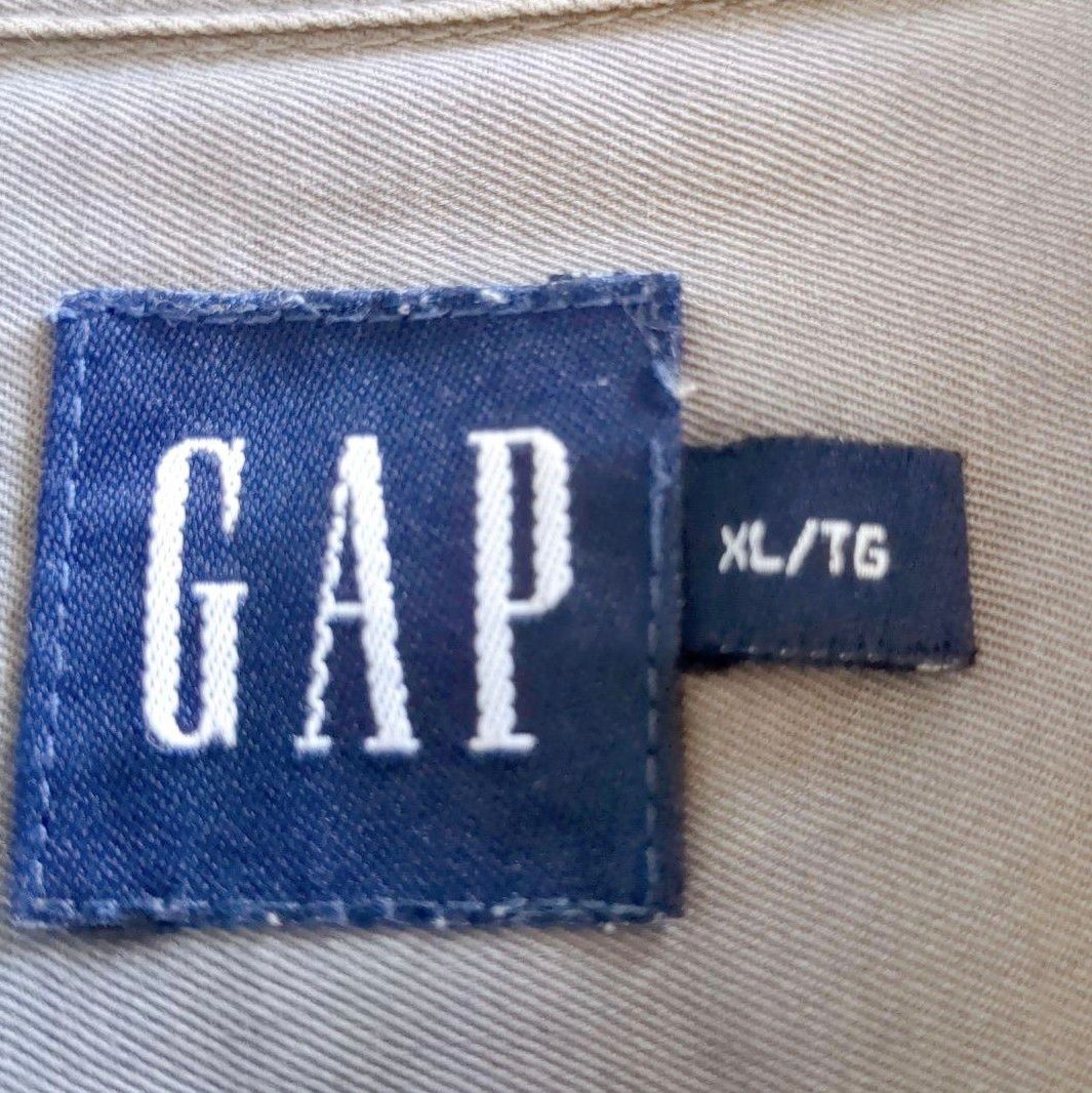 GAP　シャツ　XL　チャコールグレー　長袖