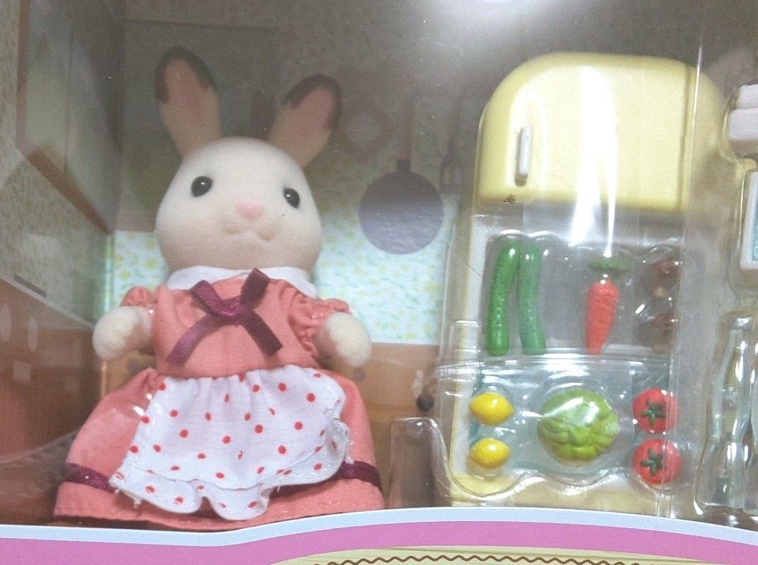 シルバニアファミリー    Chocolate Rabbit Mother Set  ショコラウサギのお母さんセット 【箱なし】
