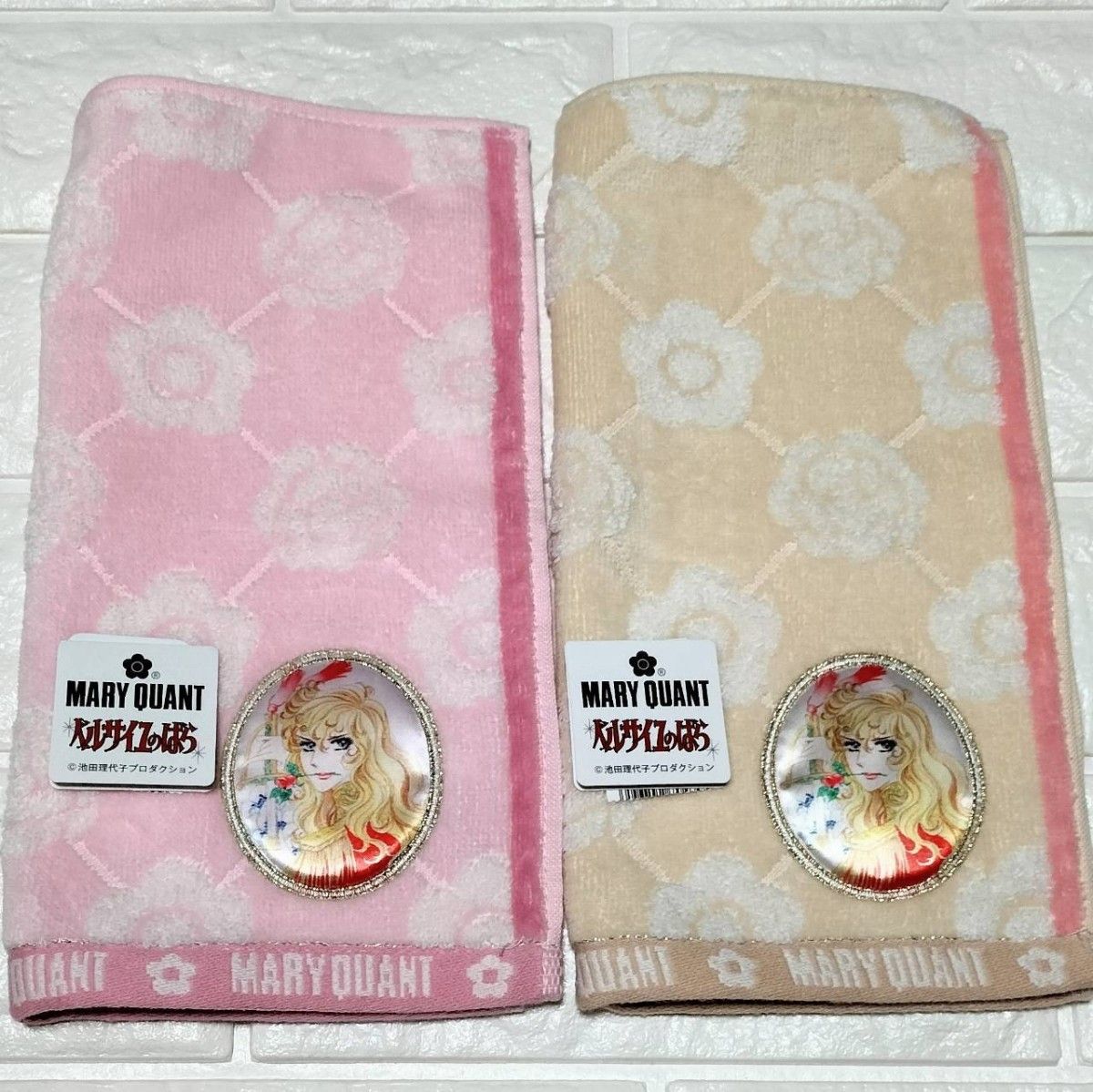 新品２枚組 マリークワント ベルサイユのばら MARY QUANT 宝塚 薔薇 オスカル様 Rose Versailles