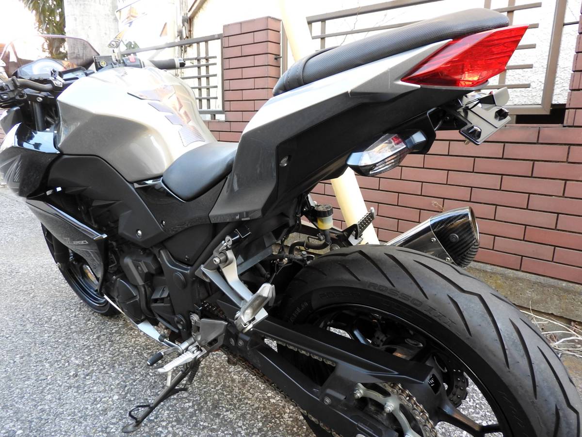 動画有り!!☆★Z 250 ABS ヨシムラマフラー MRAスクリーン フェンダーレス装着済み、外装美車で前後タイヤバリ山!!全国配送,ローンも可能!!_画像8