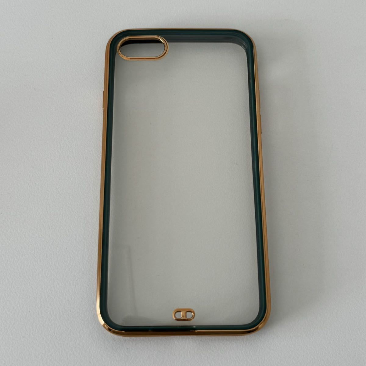 231569 iPhone 8用 ケース iPhone se用 ケース メッキ加工 透明クリア 黄変防止 薄型軽量 フィット感 レンズ保護 滑り止め 耐衝撃