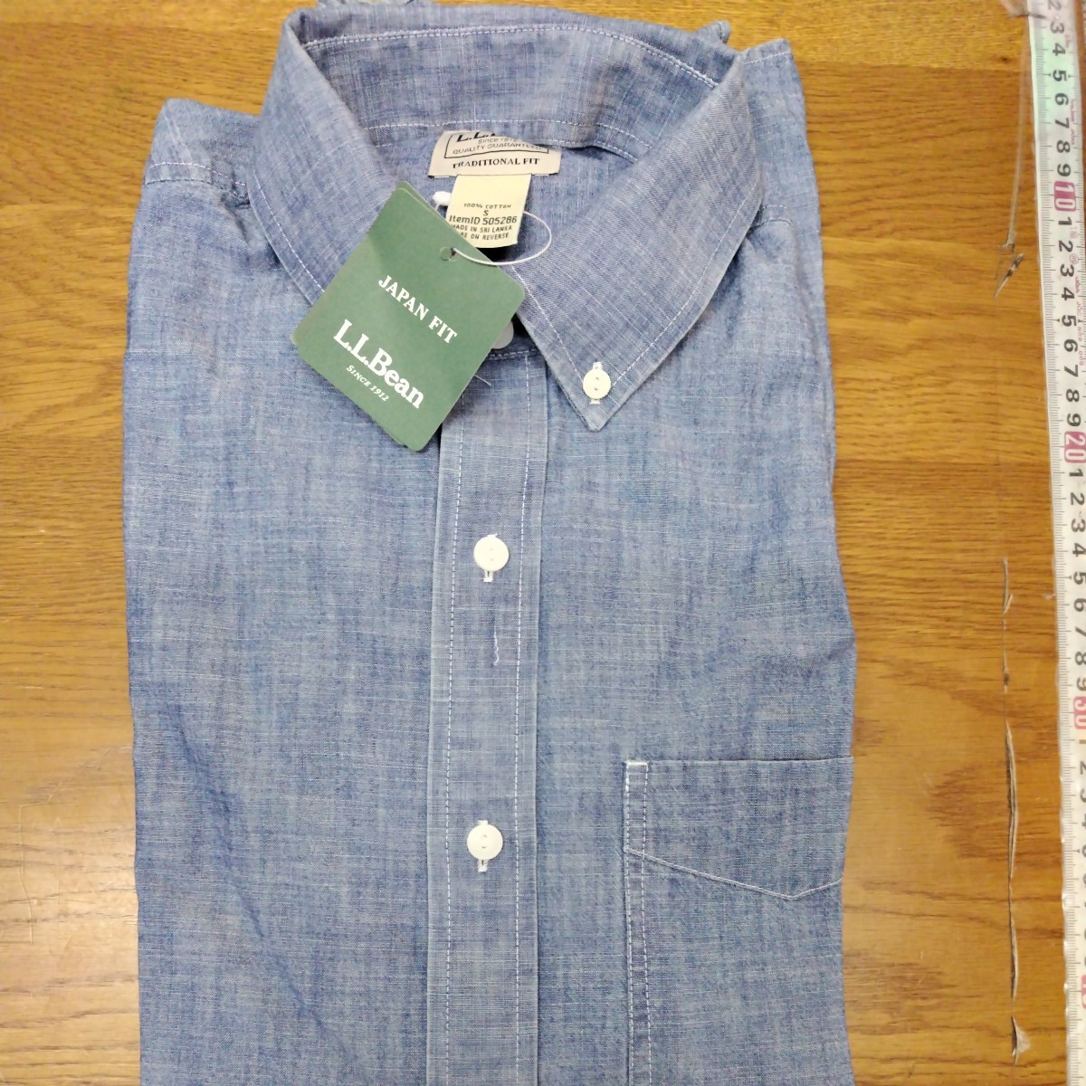 L.L.BEAN メンズＳサイズ長袖シャツ　JAPANFIT TRADITIONALFIT ３枚 SLIGHTLYFITTED　2枚　合計5枚　すべて新品未使用タグ付き定価60000円_画像4