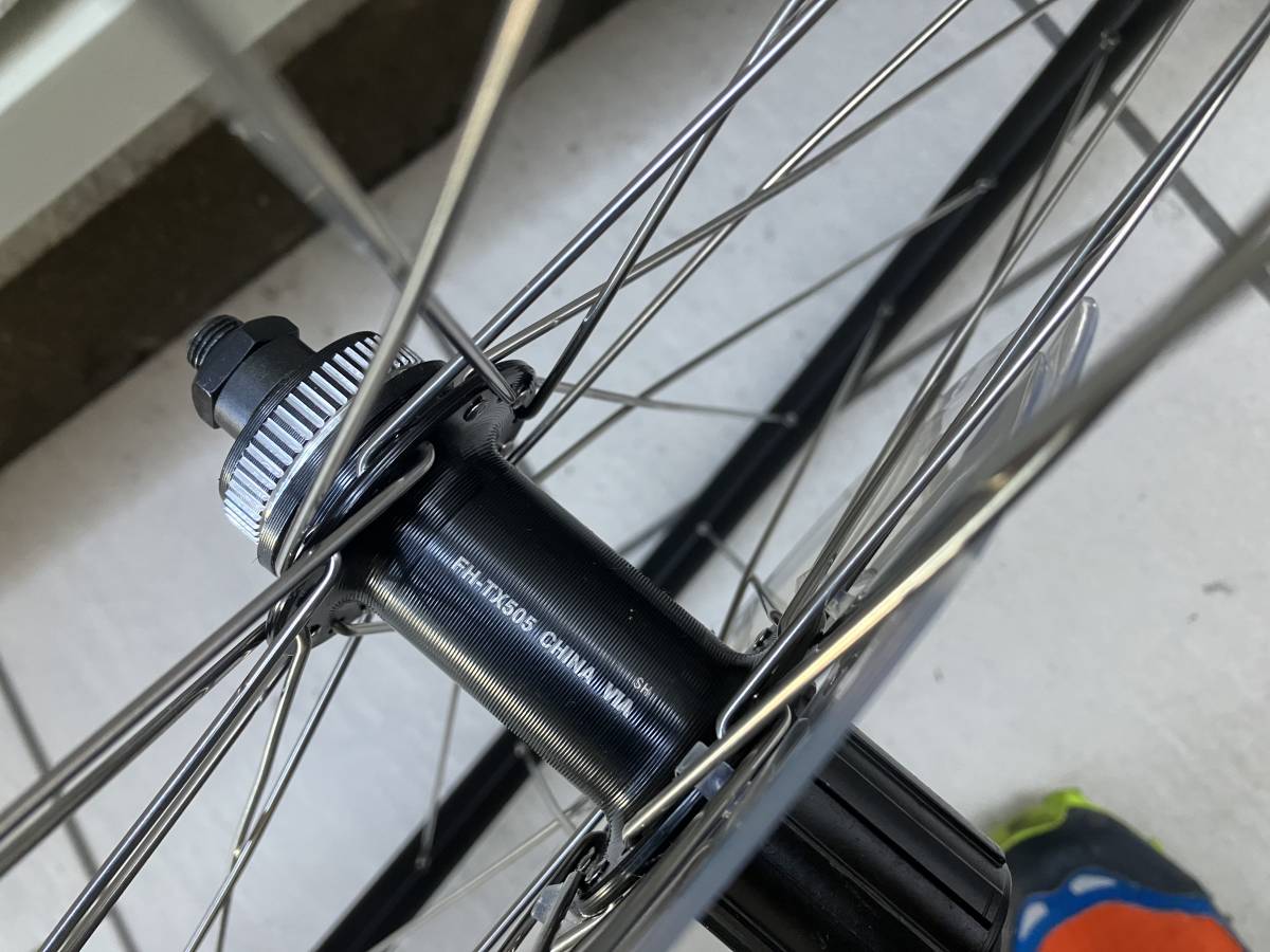 完成車外し シマノハブ クロスバイク用 100/135mmQR ホイールセット タイヤ付 700C
