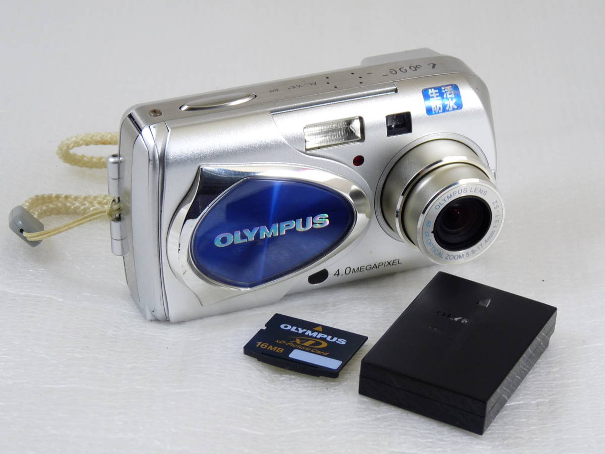 【作動良品】OLYMPUS CAMEDIA μ-30 DIGITAL メモリーカード付き オリンパス ミューデジタル 2004年3月発売_画像1