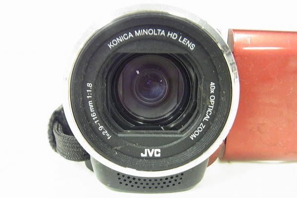 S282-Y30-574 JVC ケンウッド GZ-HM133-R ビデオカメラ 現状品①_画像2