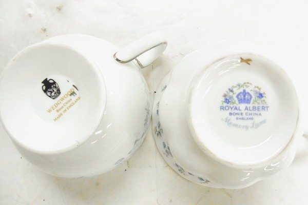 W241-Y20-2276 WEDGWOOD ウエッジウッド ROYAL ALBERT ロイヤルアルバート カップ ソーサー 食器 大皿 中皿 現状品①_画像8