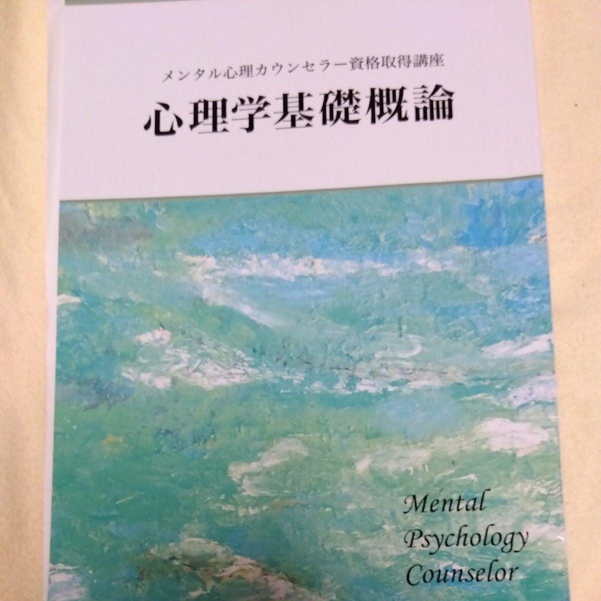 メンタル心理カウンセラー資格取得講座2022年テキスト4冊＋サポート本1冊＋DVD講座2枚　資格のキャリカレ