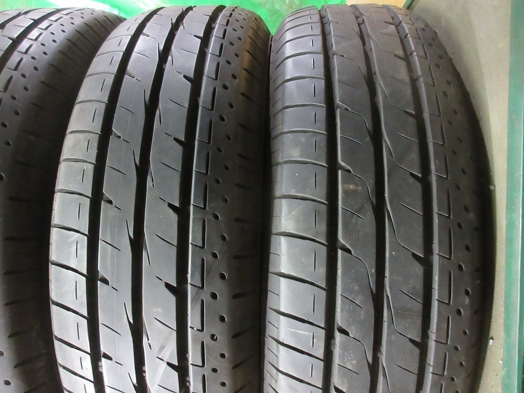 パンク修理済 2021年製 ブリヂストン ルフト BRIDGESTONE LUFT RVⅡ 195/65R15 4本 No.4461S 夏タイヤ ノーマルサマータイヤ 80～90％残溝_画像3